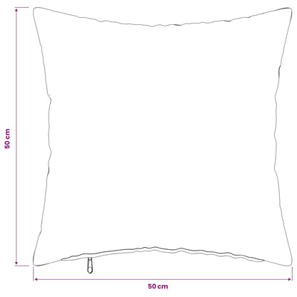Cushion Cover 6 pcs HEERLEN Beige 50 x 50 cm Bouclé