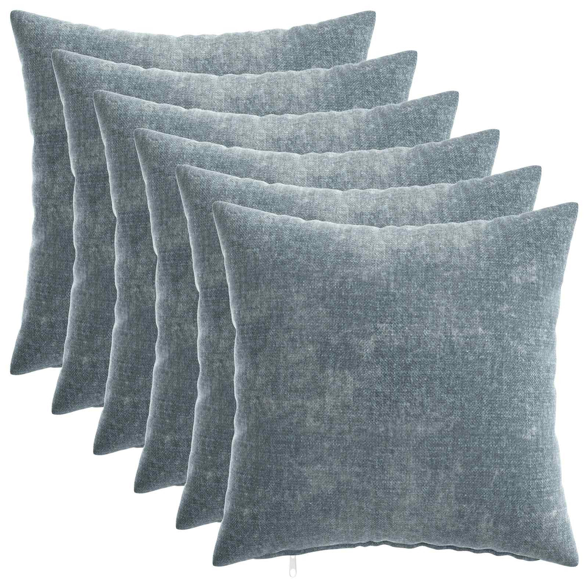 Cushion Cover 6 pcs HEERLEN Light Blue 50 x 50 cm