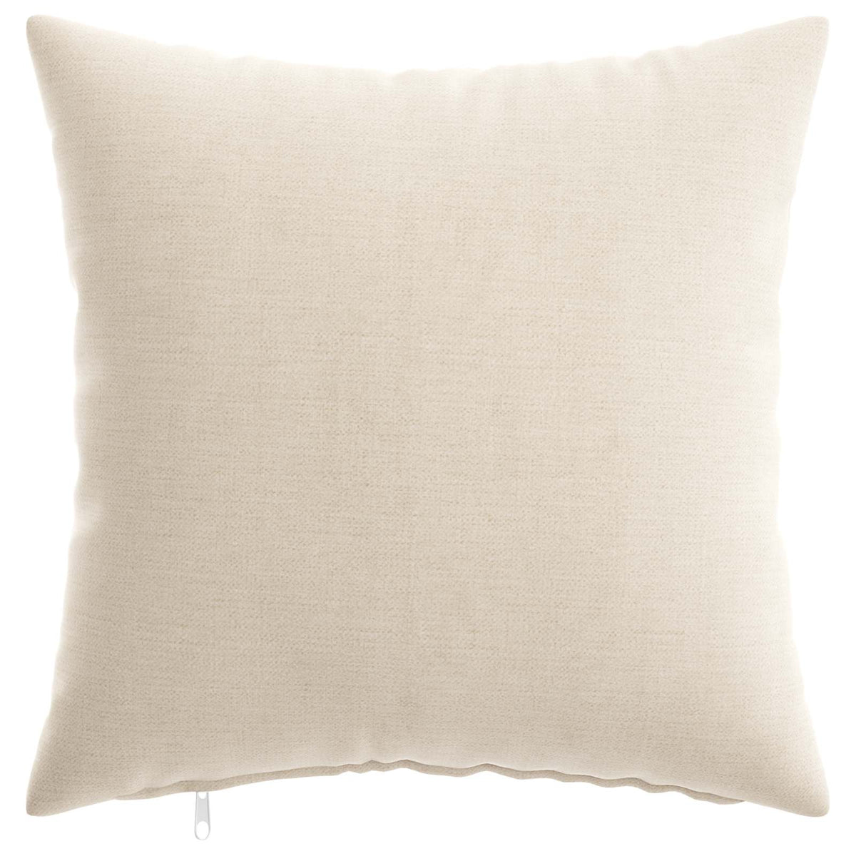 Cushion Cover 2 pcs HEERLEN Cream 50 x 50 cm Chenille Fabric