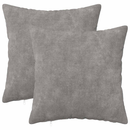 Cushion Cover 2 pcs HEERLEN Light Grey 50 x 50 cm
