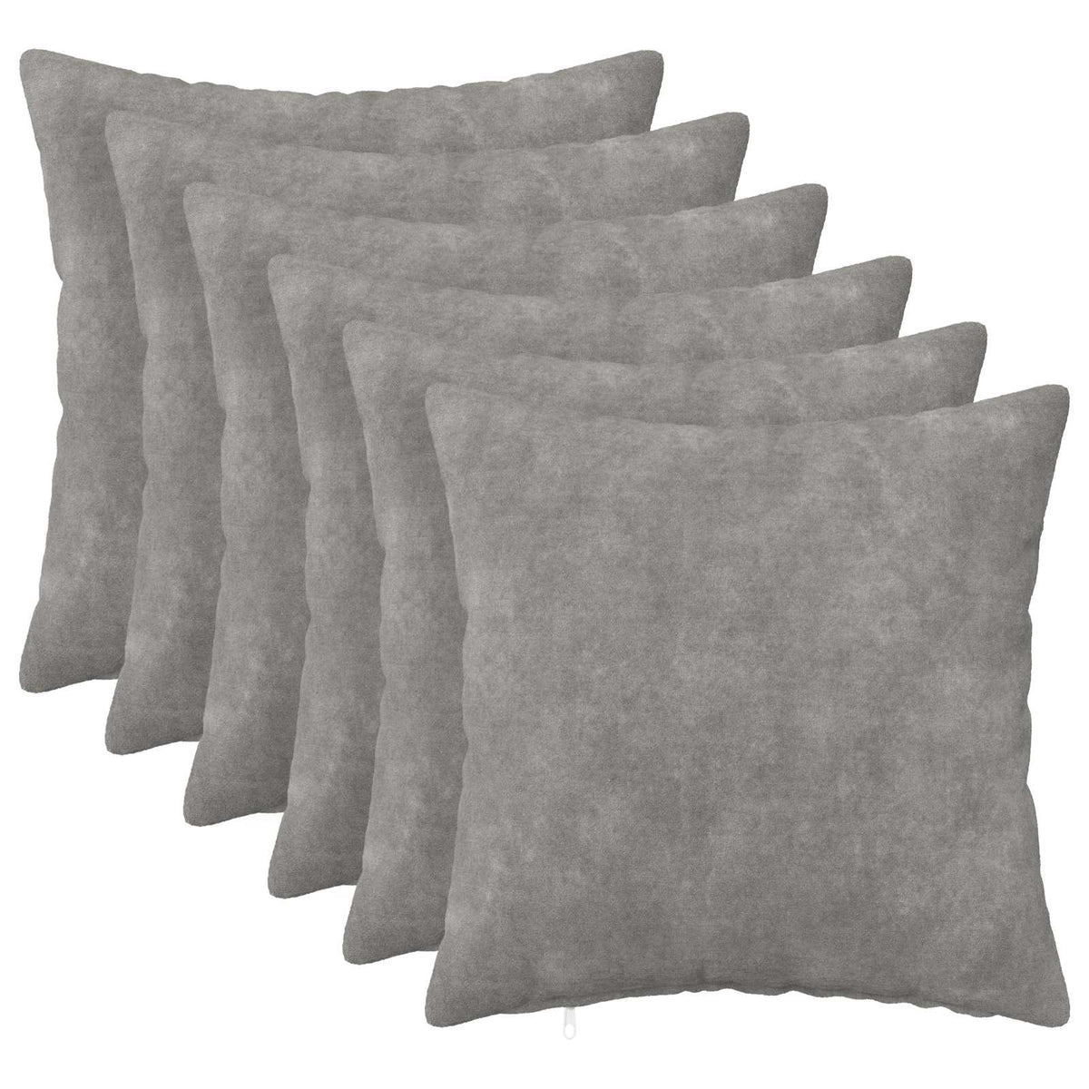 Cushion Cover 6 pcs HEERLEN Light Grey 50 x 50 cm