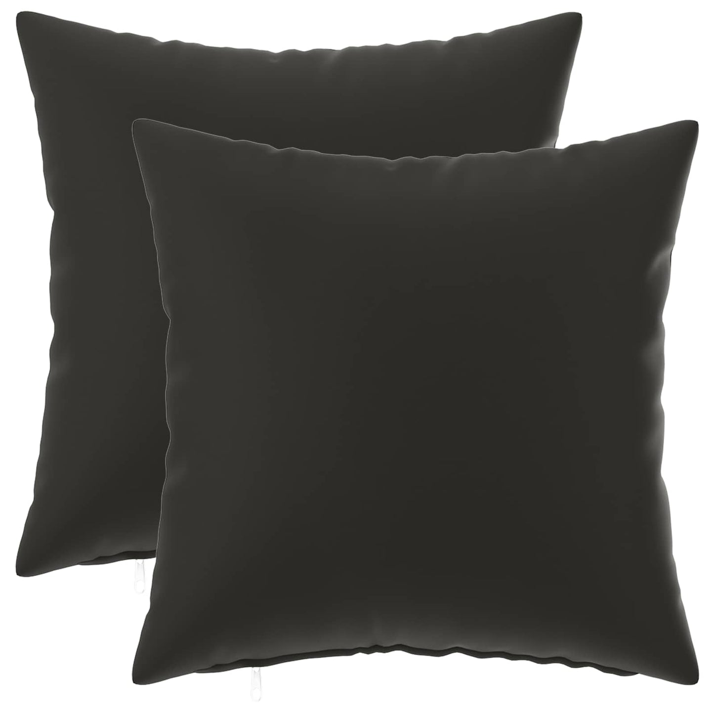 Cushion Cover 2 pcs HEERLEN Black 50 x 50 cm Polyester