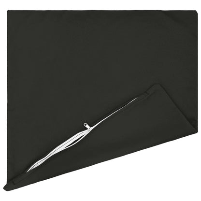 Cushion Cover 12 pcs HEERLEN Black 50 x 50 cm Polyester