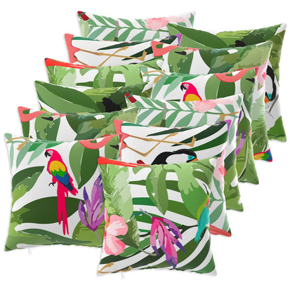 Cushion Cover 12 pcs HEERLEN Multicolour 50 x 50 cm Polyester