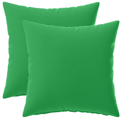 Cushion Cover 2 pcs HEERLEN Green 50 x 50 cm Polyester