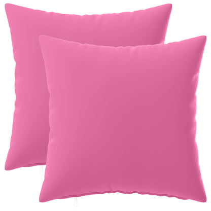 Cushion Cover 2 pcs HEERLEN Pink 50 x 50 cm Polyester