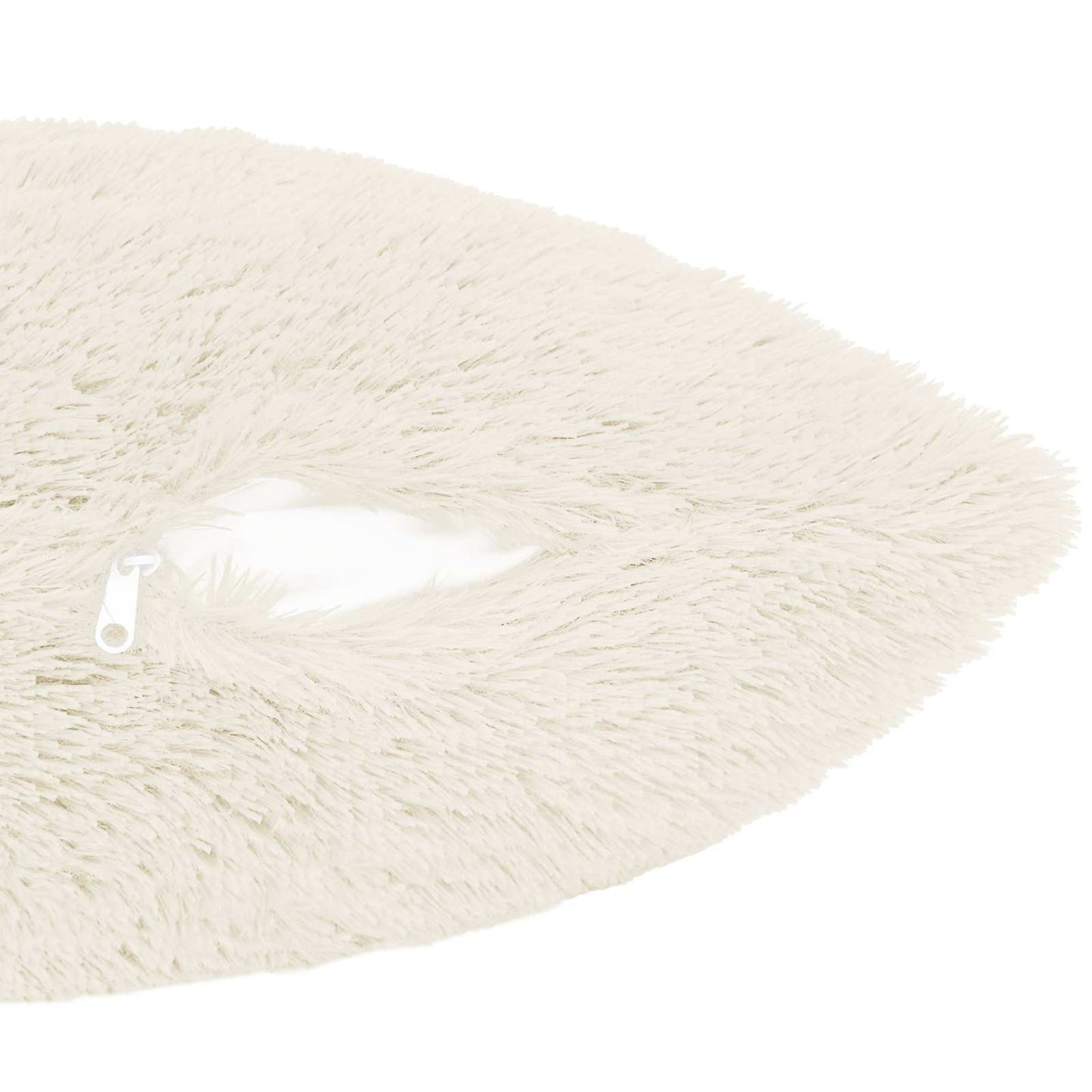 Cushion Cover 12 pcs HEERLEN White 50 x 50 cm PV Fleece