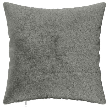Cushion Cover 6 pcs HEERLEN Dark Grey 50 x 50 cm Flannel