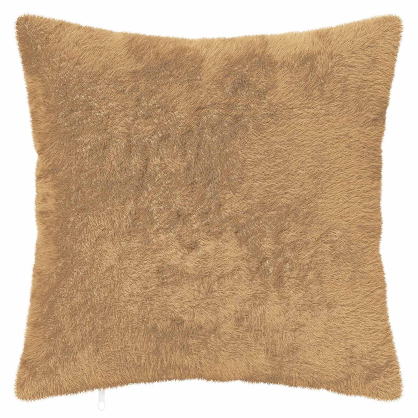 Cushion Cover 12 pcs HEERLEN Taupe 50 x 50 cm Faux Rabbit Fur