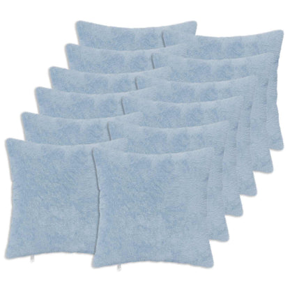 Cushion Cover 12 pcs HEERLEN Light Blue 50 x 50 cm