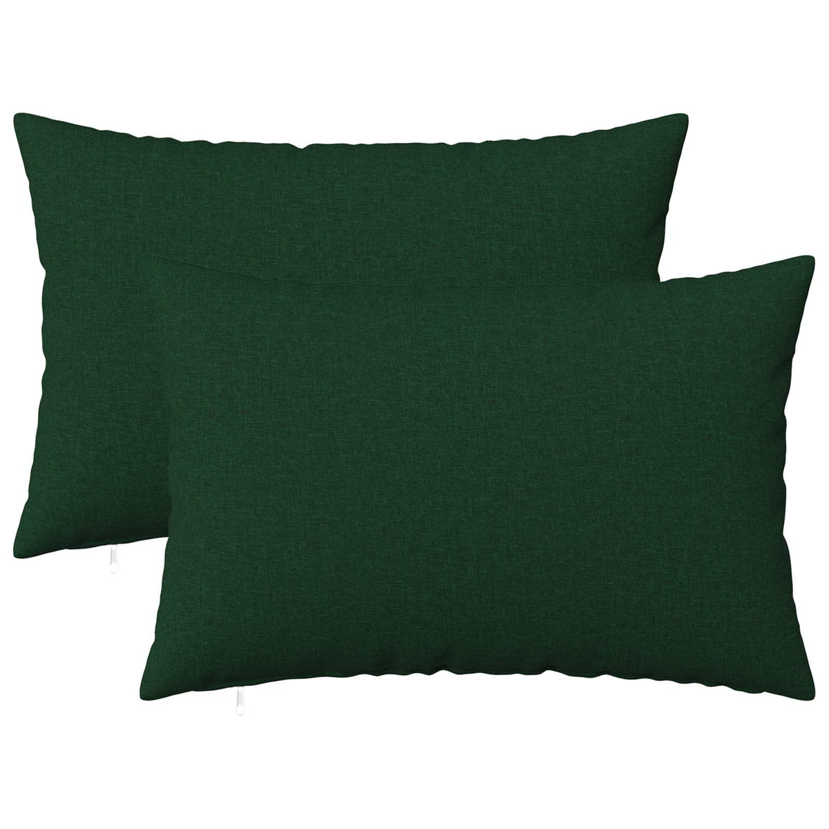 Cushion Cover 2 pcs HEERLEN Dark Green 50 x 70 cm Fabric