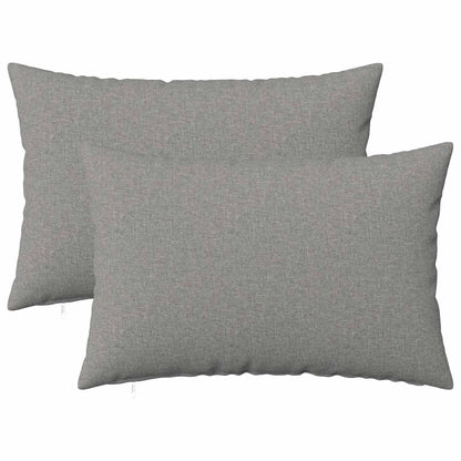 Cushion Cover 2 pcs HEERLEN Cloud Grey 50 x 70 cm Fabric