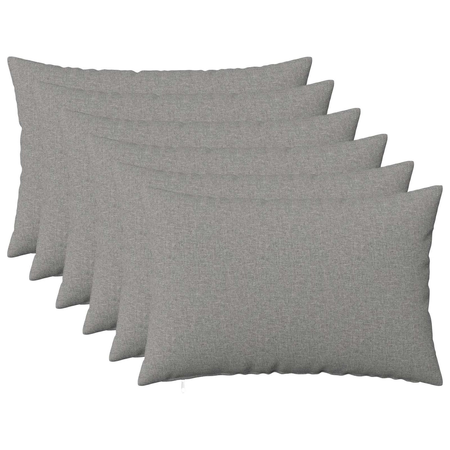 Cushion Cover 6 pcs HEERLEN Cloud Grey 50 x 70 cm Fabric