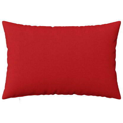 Cushion Cover 6 pcs HEERLEN Red 50 x 70 cm Fabric