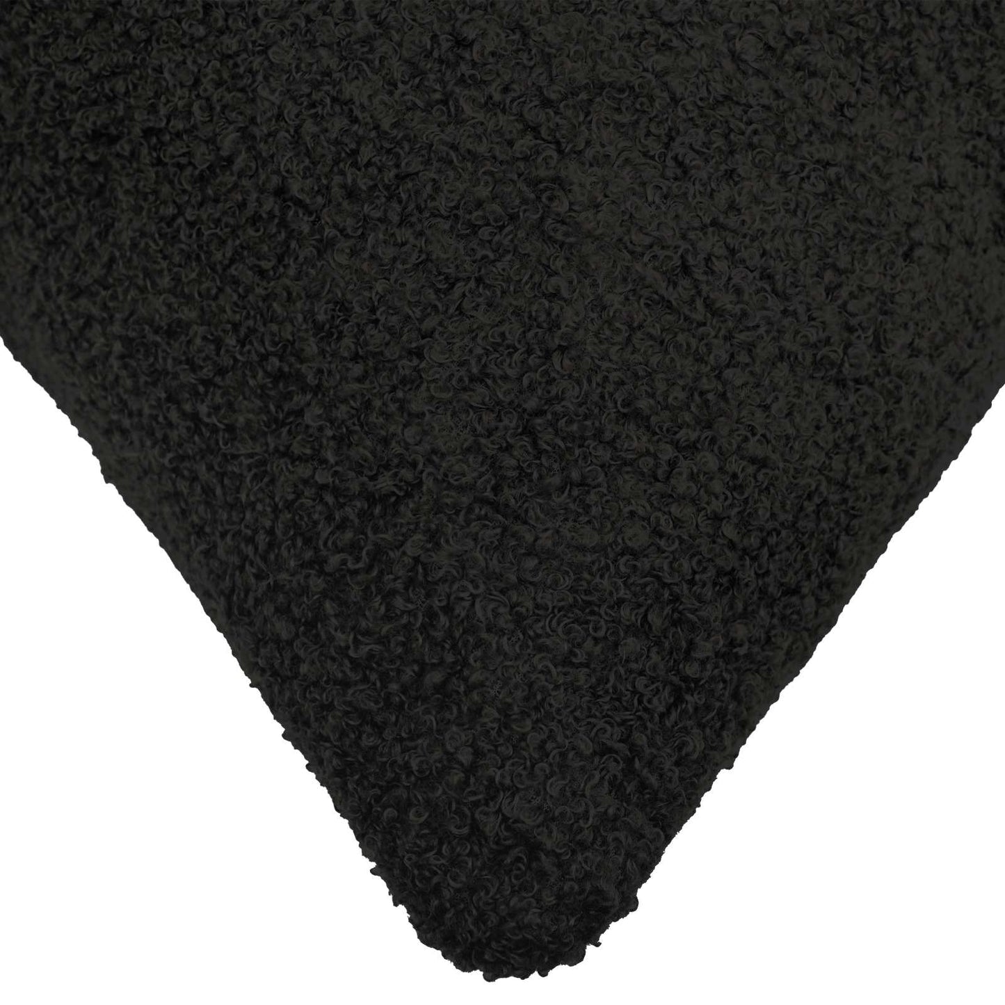Cushion Cover 2 pcs HEERLEN Black 50 x 70 cm Bouclé