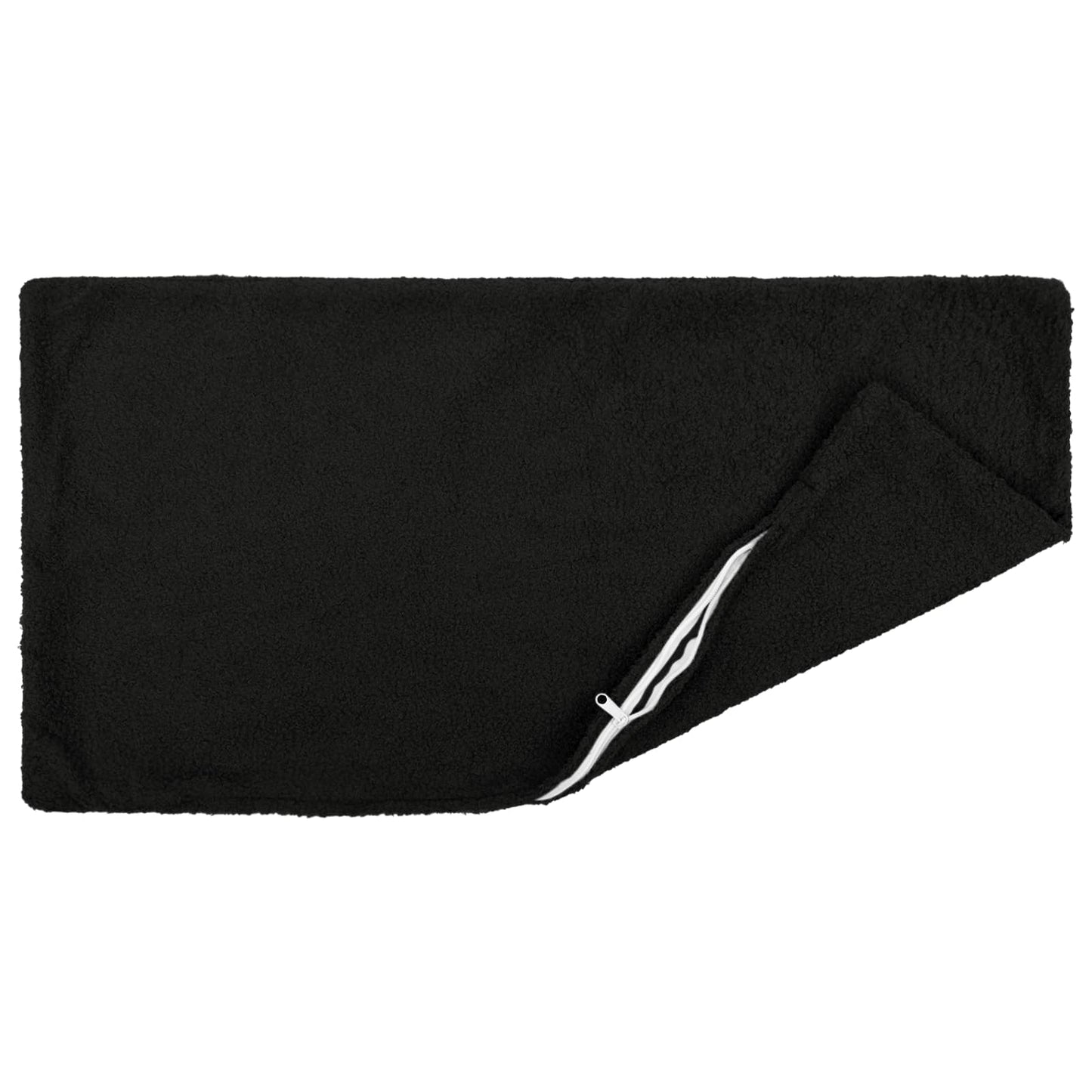 Cushion Cover 2 pcs HEERLEN Black 50 x 70 cm Bouclé