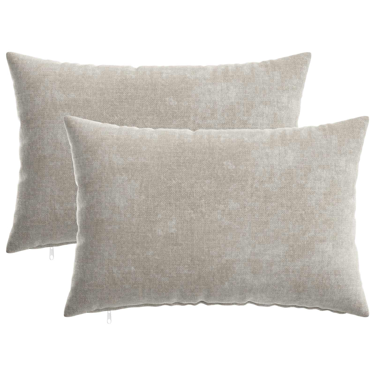 Cushion Cover 2 pcs HEERLEN Light Grey 50 x 70 cm