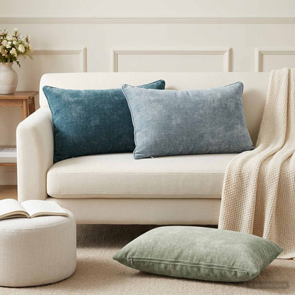 Cushion Cover 6 pcs HEERLEN Light Blue 50 x 80 cm