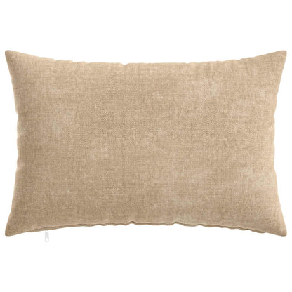 Cushion Cover 6 pcs HEERLEN Taupe 50 x 70 cm Chenille Fabric