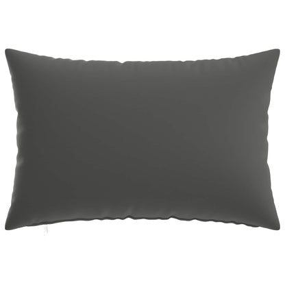 Cushion Cover 6 pcs HEERLEN Anthracite 50 x 70 cm Polyester