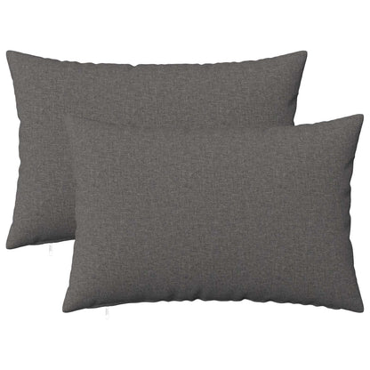 Cushion Cover 2 pcs HEERLEN Light Grey 50 x 75 cm Fabric