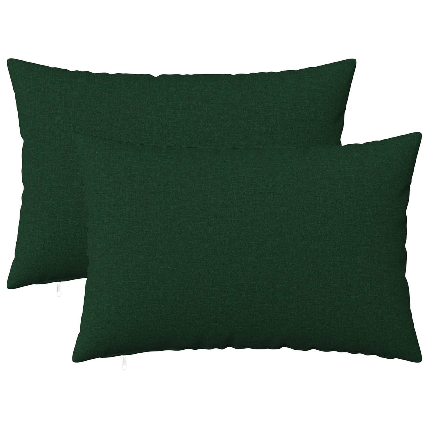 Cushion Cover 2 pcs HEERLEN Dark Green 50 x 75 cm Fabric