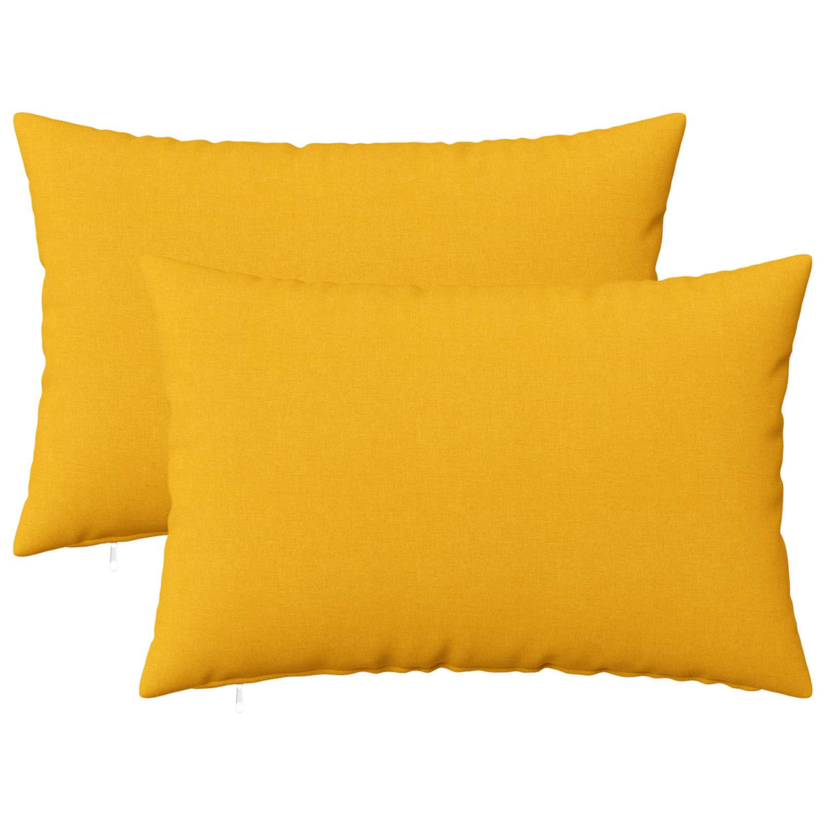 Cushion Cover 2 pcs HEERLEN Light Yellow 50 x 75 cm Fabric