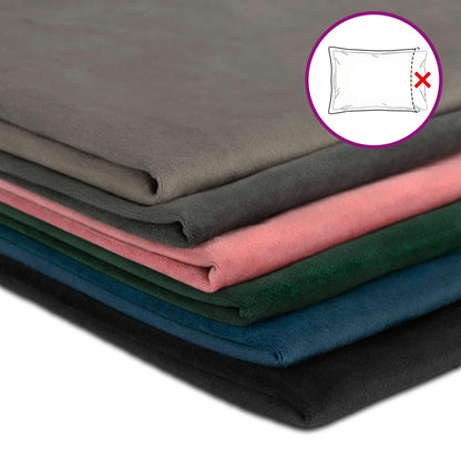 Cushion Cover 6 pcs HEERLEN Light Grey 50 x 75 cm Velvet