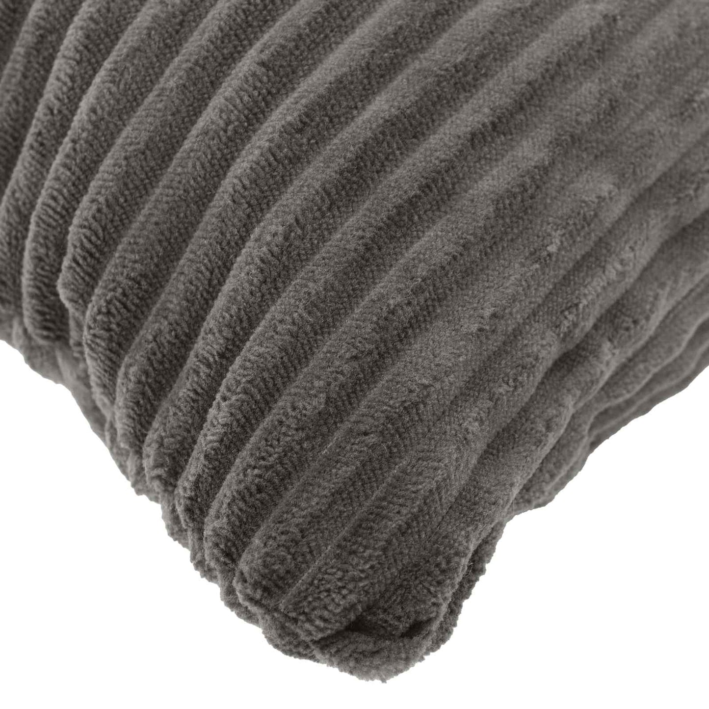 Cushion Cover 2 pcs HEERLEN Dark Grey 50 x 75 cm Corduroy