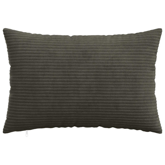 Cushion Cover 6 pcs HEERLEN Anthracite 50 x 75 cm Corduroy