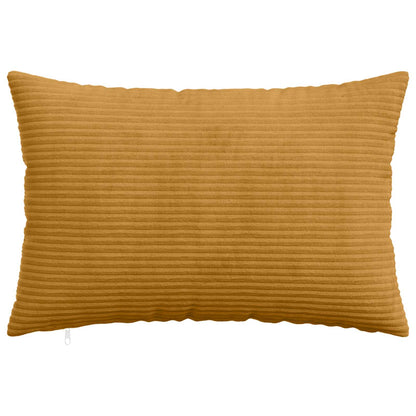 Cushion Cover 2 pcs HEERLEN Yellow 50 x 75 cm Corduroy
