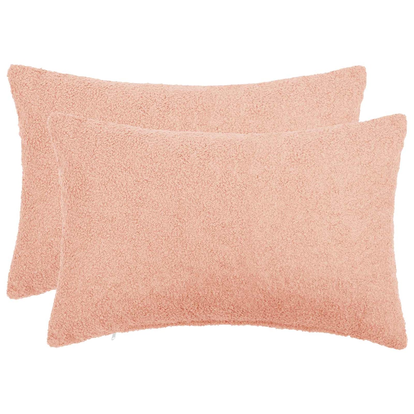 Cushion Cover 2 pcs HEERLEN Pink 50 x 75 cm Bouclé