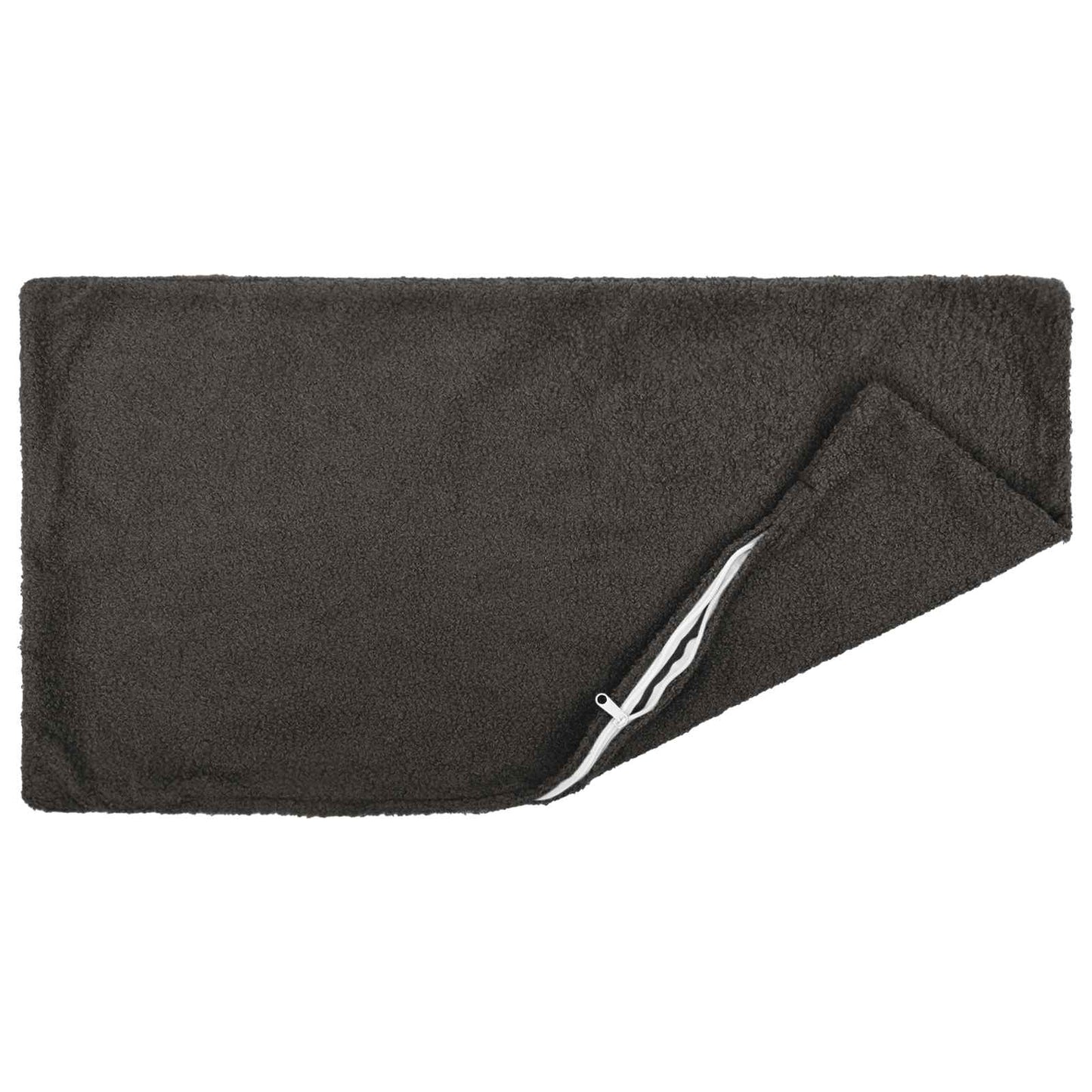 Cushion Cover 2 pcs HEERLEN Dark Grey 50 x 75 cm Bouclé
