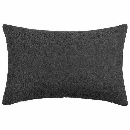 Cushion Cover 6 pcs HEERLEN Dark Grey 50 x 75 cm Bouclé