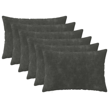 Cushion Cover 6 pcs HEERLEN Anthracite 50 x 75 cm