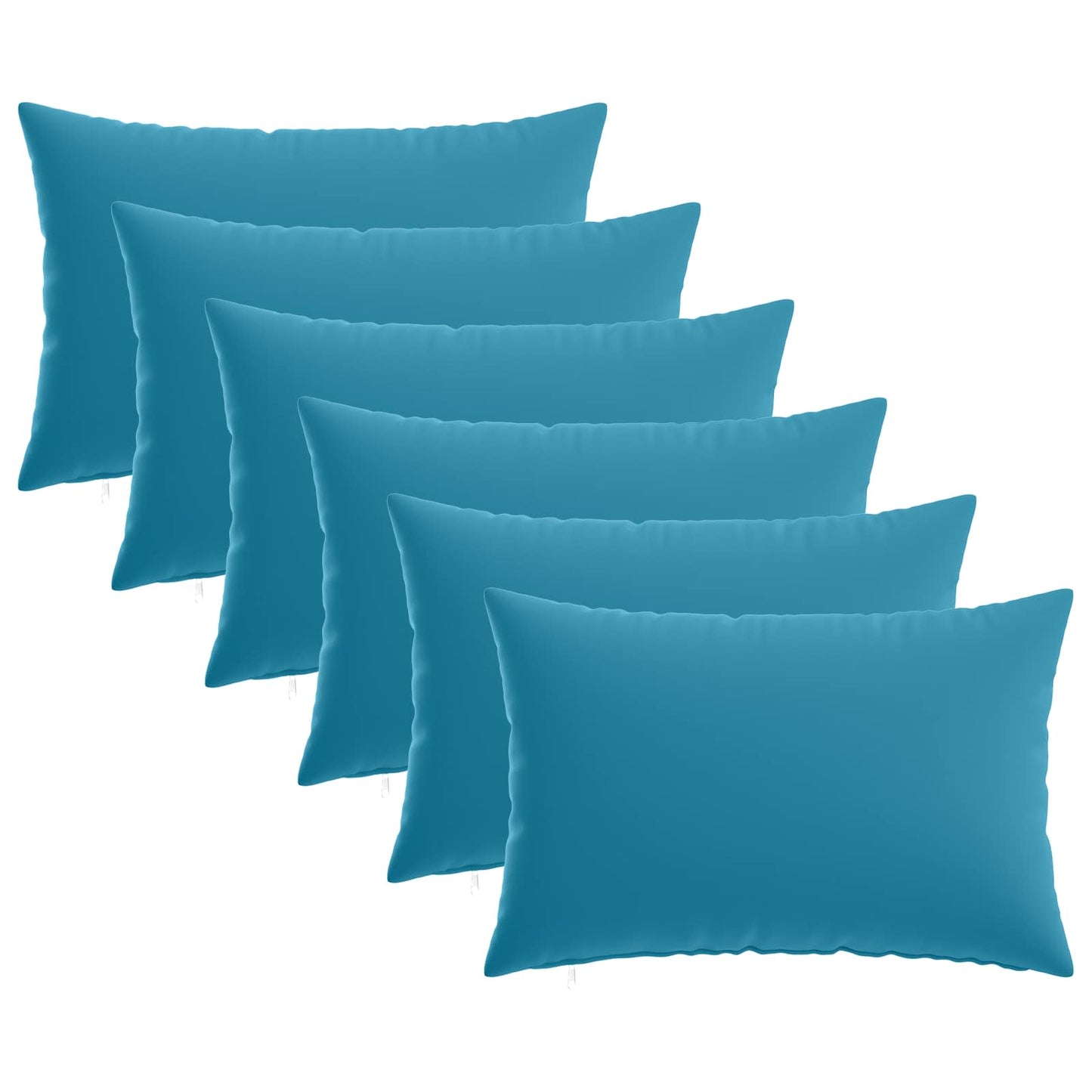 Cushion Cover 6 pcs HEERLEN Light Blue 50 x 75 cm Polyester