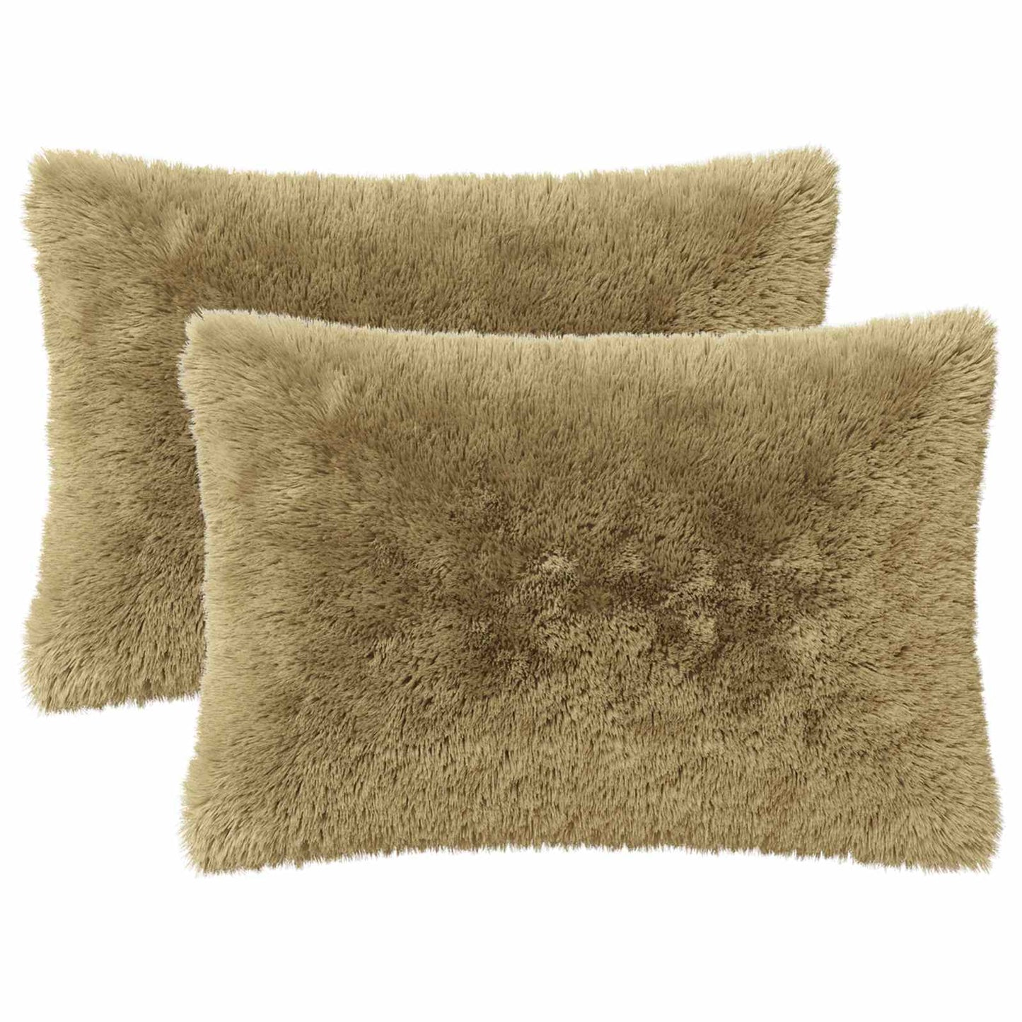 Cushion Cover 2 pcs HEERLEN Light Green 50 x 75 cm PV Fleece