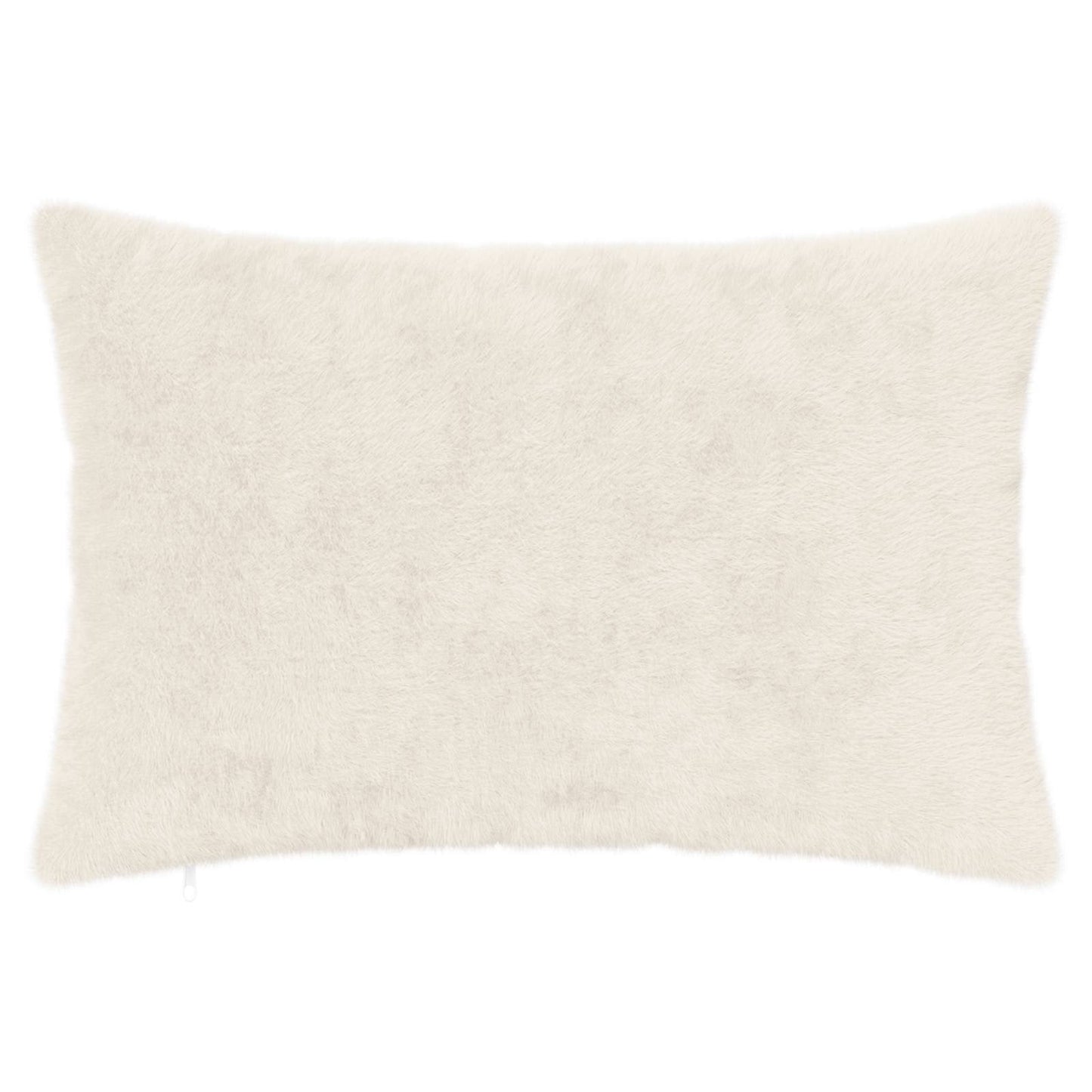 Cushion Cover 6 pcs HEERLEN White 50 x 75 cm Faux Rabbit Fur