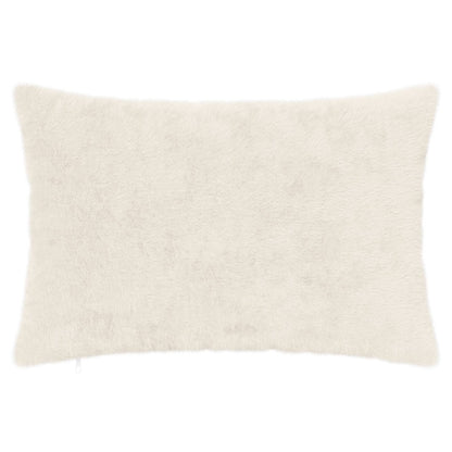 Cushion Cover 6 pcs HEERLEN White 50 x 75 cm Faux Rabbit Fur