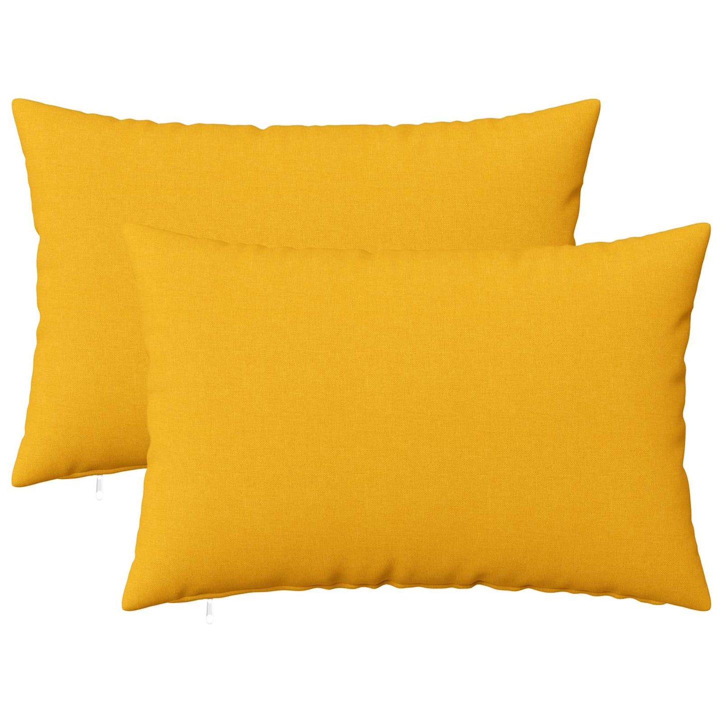 Cushion Cover 2 pcs HEERLEN Light Yellow 50 x 80 cm Fabric