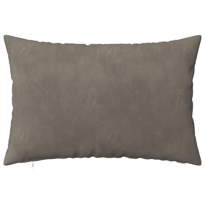 Cushion Cover 2 pcs HEERLEN Light Grey 50 x 80 cm Velvet