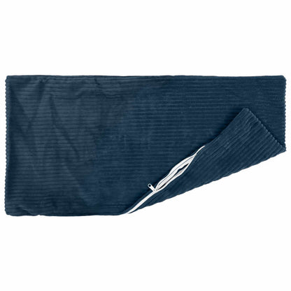 Cushion Cover 2 pcs HEERLEN Navy Blue 50 x 80 cm Corduroy