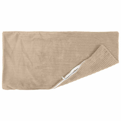 Cushion Cover 2 pcs HEERLEN Taupe 50 x 80 cm Corduroy