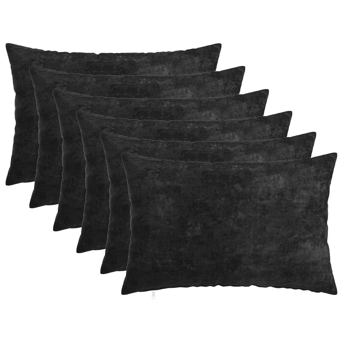 Cushion Cover 6 pcs HEERLEN Anthracite 50 x 80 cm