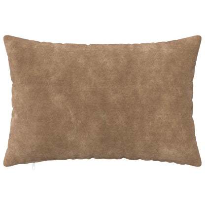 Cushion Cover 2 pcs HEERLEN Taupe 50 x 80 cm Microfiber Fleece