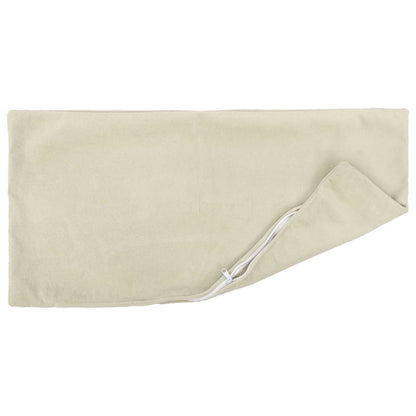 Cushion Cover 2 pcs HEERLEN Cream 50 x 80 cm Microfiber Fleece