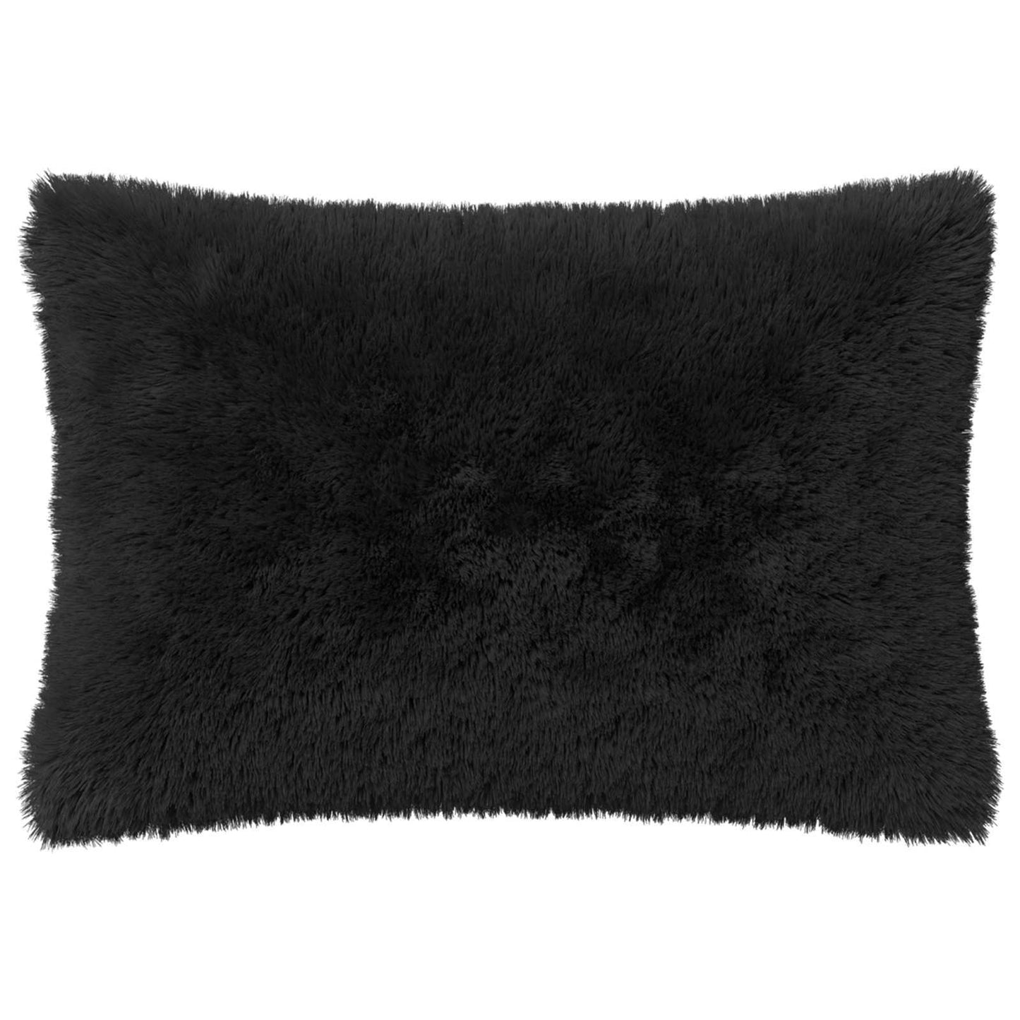 Cushion Cover 2 pcs HEERLEN Black 50 x 80 cm PV Fleece