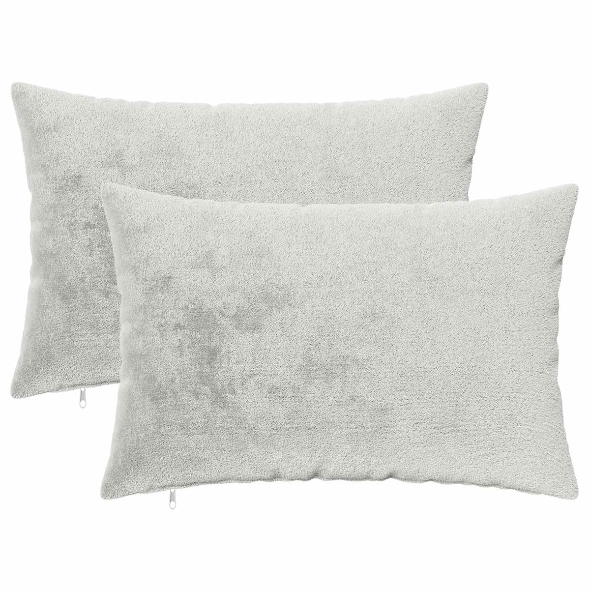 Cushion Cover 2 pcs HEERLEN Light Grey 50 x 80 cm Flannel