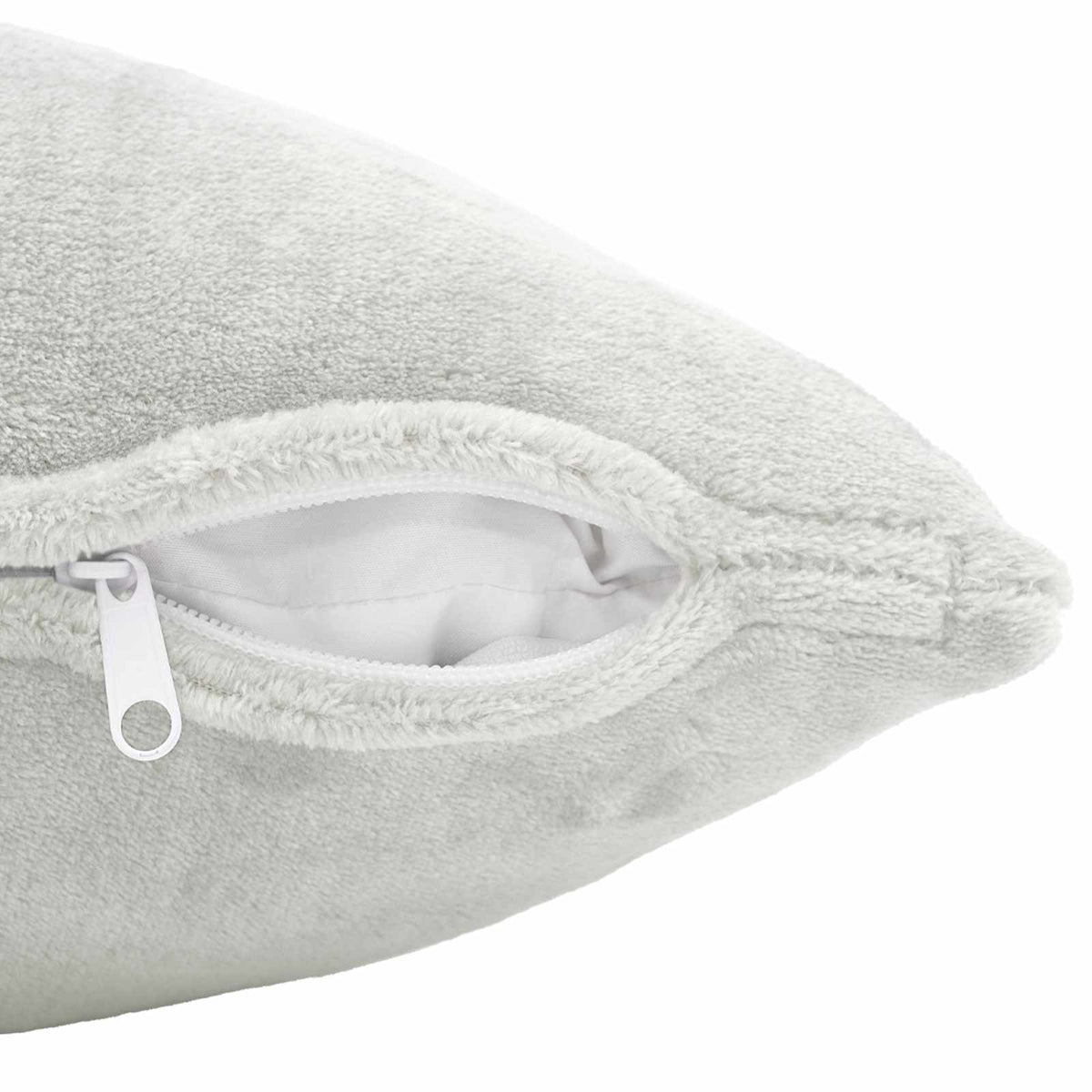 Cushion Cover 6 pcs HEERLEN Light Grey 50 x 80 cm Flannel