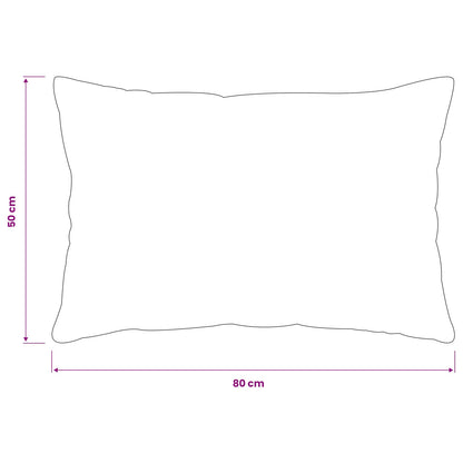 Cushion Cover 2 pcs HEERLEN Dark Grey 50 x 80 cm Flannel